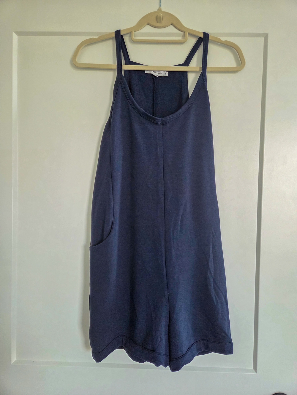 Women's Navy Sleeveless Romper